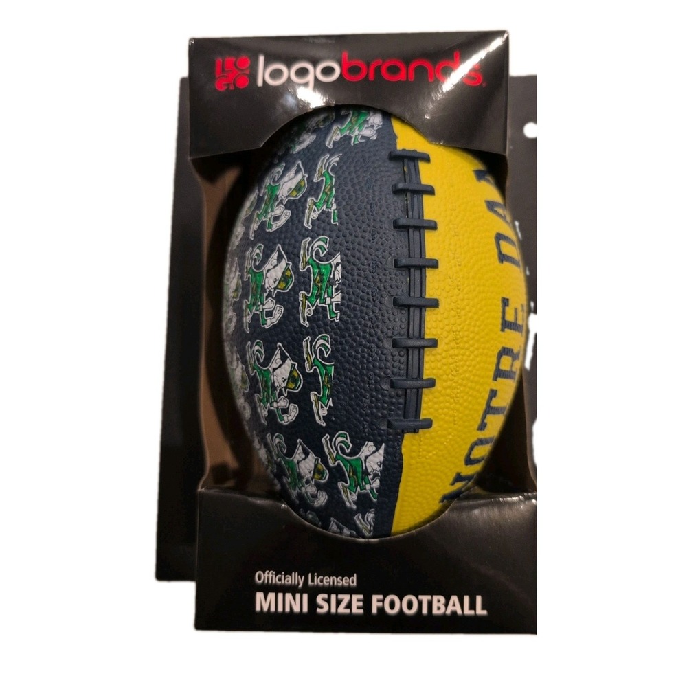Notre Dame Fighting Irish Junior Size Rubber Football - New